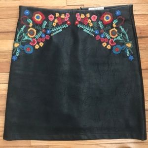 For the republic faux leather skirt